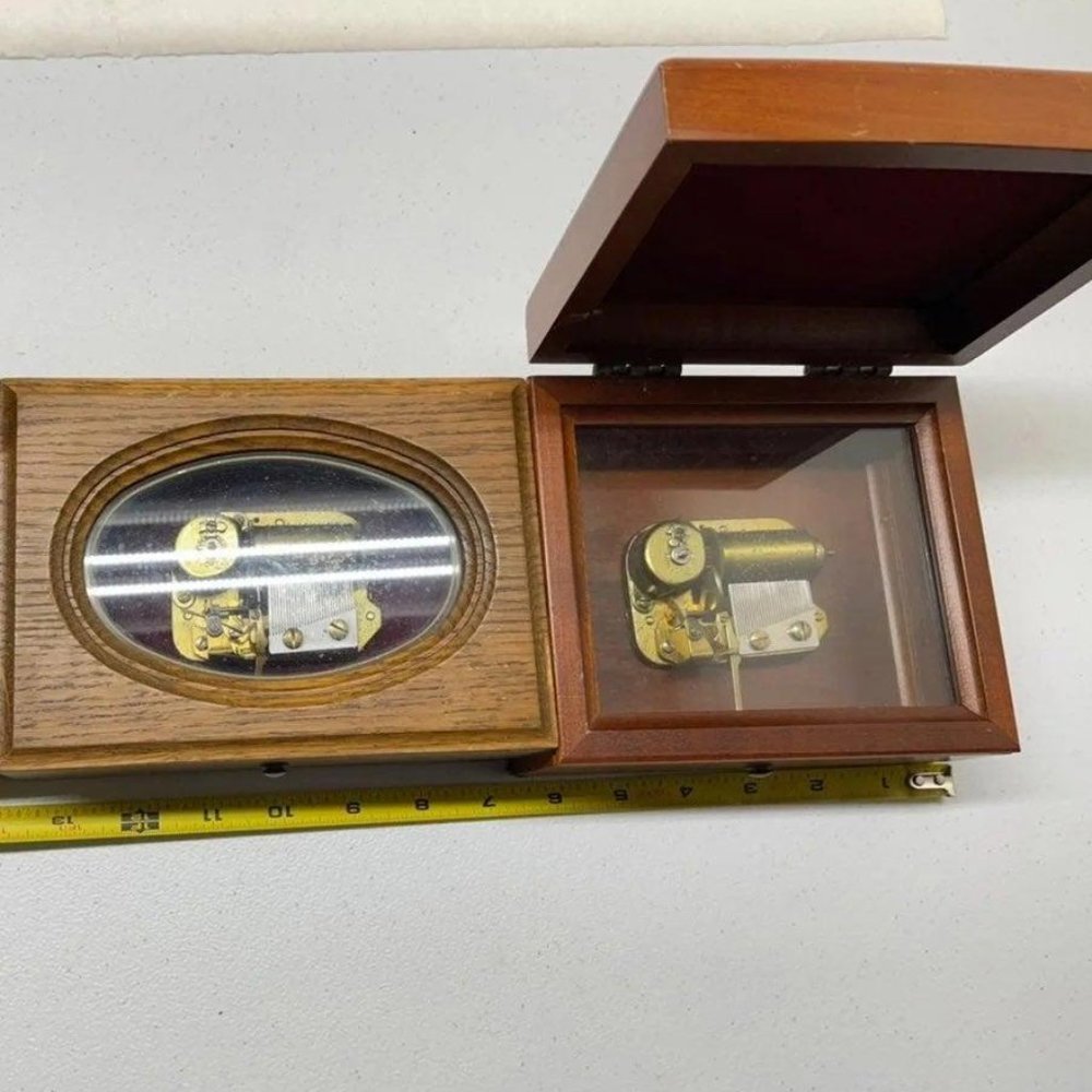 Two music boxes Switzerland